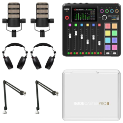RØDECaster Pro II Røde 2-persoons Podcastbundel