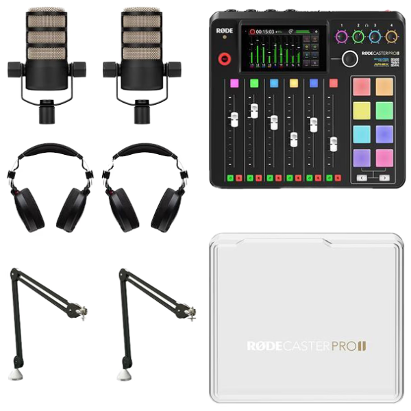RØDECaster Pro II Røde 2-persoons Podcastbundel