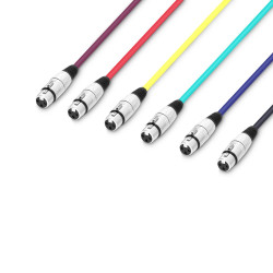 3-Star Adam Hall Microfoonkabelset 6 x XLR (1m)