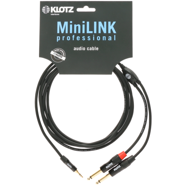 KY5-300 Klotz Insert Signaalkabel Mini-Jack naar Jack (3m)